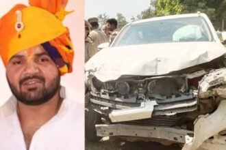 brijbhushan-son-convoy-accident-bike-riders-dead-gonda