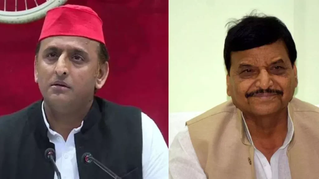 Akhilesh Yadav with Shivpal