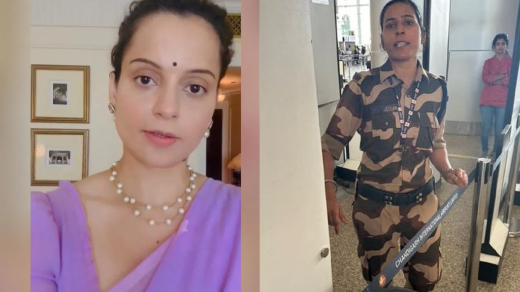 Kangana Ranaut And CISF Constable Kulwinder Kaur