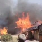 shahjahanpur-village-fire-three-houses-burnt"