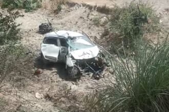 mathura-accident-car-bike-collision-death