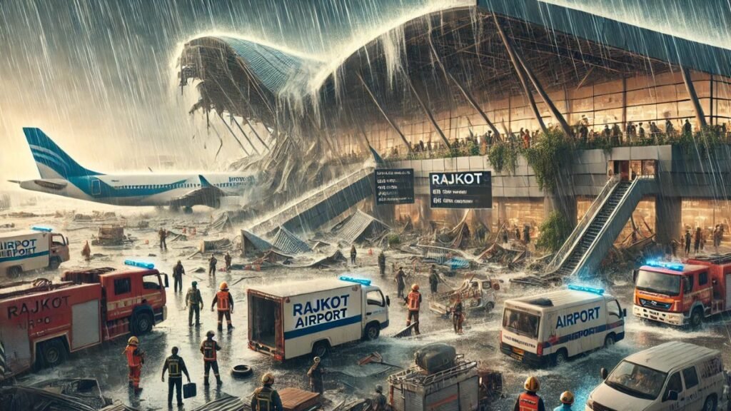 gujarat-rajkot-airport-terminal-roof-collapse-heavy-rain