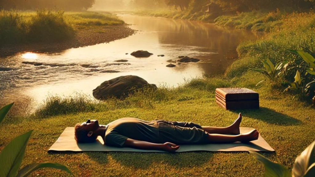 best daily yoga routine-शवासन (Corpse Pose)