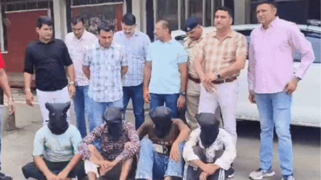 _Haryana News पुलिस और बदमाशों में मुठभेड़ - एक बदमाश को लगी गोली, जबरा गैंग के चार गुर्गे गिरफ्तार