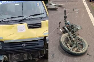 school-bus-accident-ghanshyampur-bazar-bike-collision