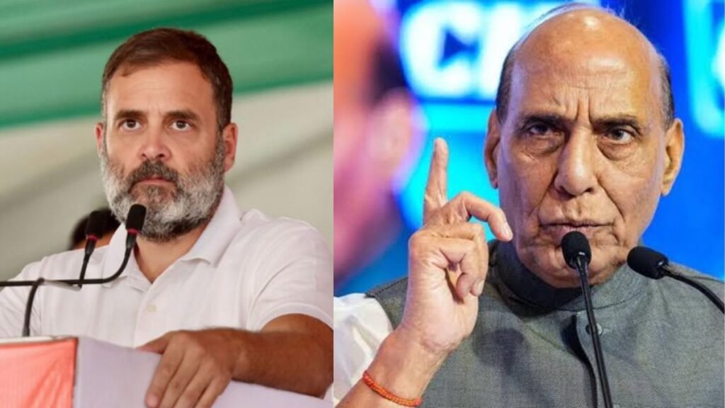 Rahul Gandhi and Rajnath Singh