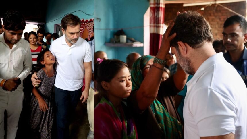 Hathras Tragedy: Rahul Gandhi met with the affected families