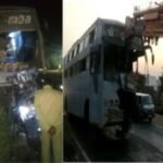 Rajasthan News: भरतपुर रोड पर पलटी स्लीपर कोच बस