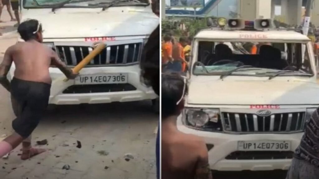 "gaaziyabad-kavandiyon-ki-sadak-bolero-gadi-nah-rokne-par-police-action"