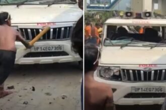 "gaaziyabad-kavandiyon-ki-sadak-bolero-gadi-nah-rokne-par-police-action"