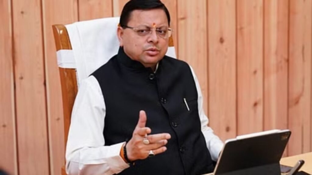 uttarakhand-cm-pushkar-singh-dhami-reviews-departments-progress