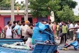 vindhyachal-bus-auto-collision-3-dead-12-injured