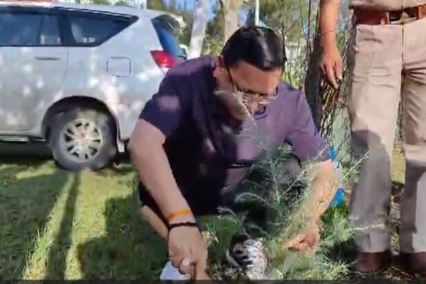 cm-pushkar-singh-dhami-pauri-visit-tree-plantation-environment-awareness