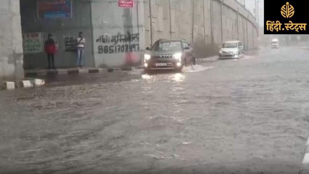 Delhi-Meerut-Expressway-Waterlogging-Rain-Traffic-Disrupted