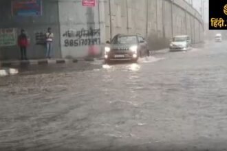 Delhi-Meerut-Expressway-Waterlogging-Rain-Traffic-Disrupted