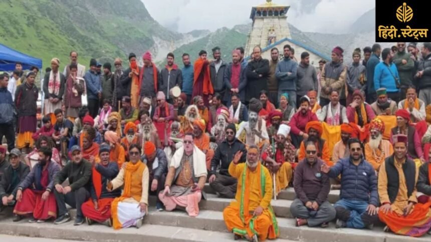 "delhi-kedarnath-symbolic-temple-foundation-stone-protest"