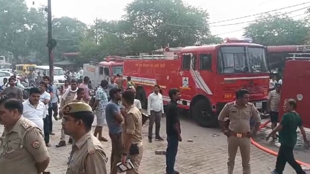 aligarh-canara-bank-fire-short-circuit-loss