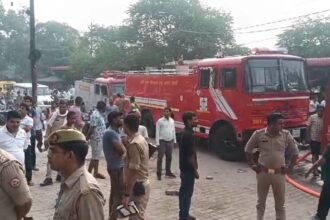 aligarh-canara-bank-fire-short-circuit-loss