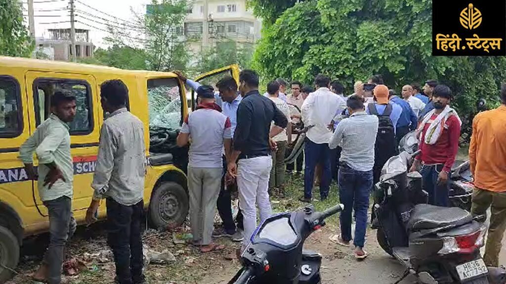 rewari-school-van-accident-bypass-8-children-injured