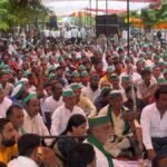 thousands-of-farmers-protest-outside-noida-authority-demand-compensation-plots