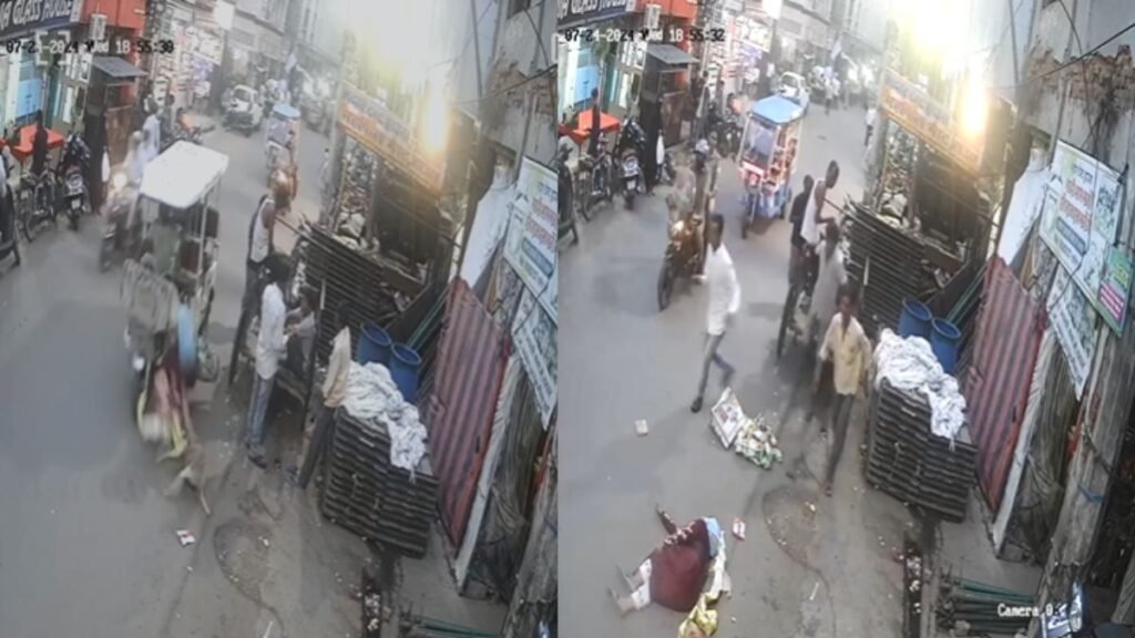 kanpur-e-rickshaw-accident-pedestrian-woman