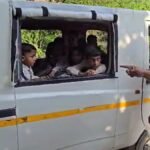 ballia-transport-department-school-vehicle-checking-overload