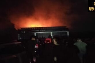 bulandshahr-mahindra-showroom-fire-property-damage