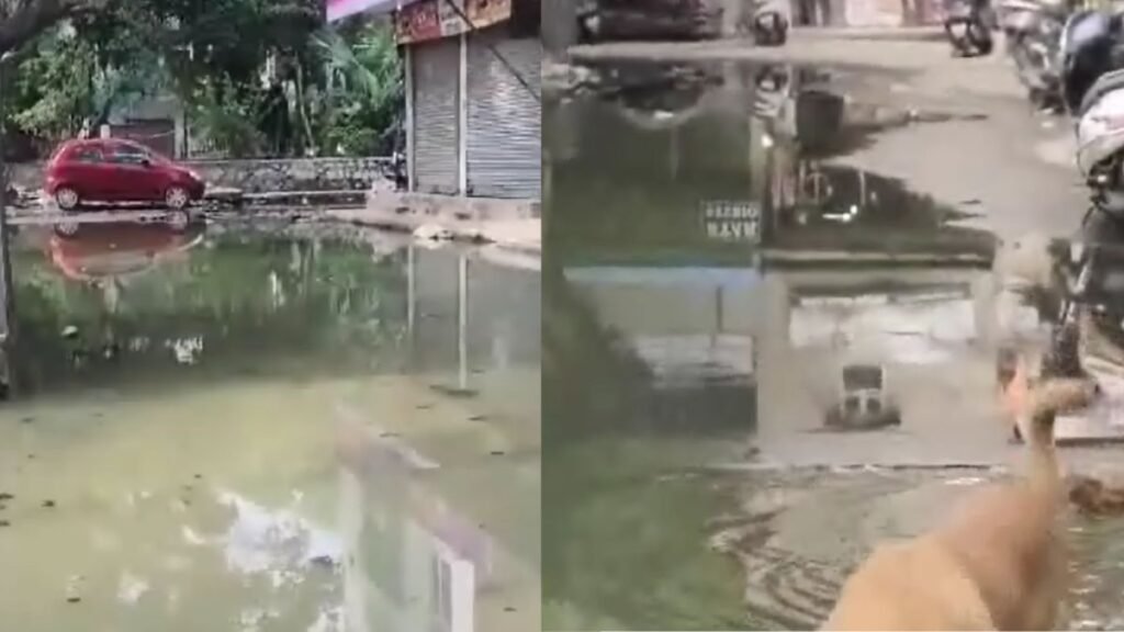 sewa-nagar-sewer-problem-local-mla-and-councillor-visit