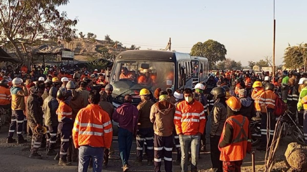 _उदयपुर जिंक माइंस में