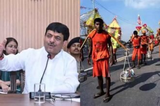 कावड़ यात्रा में दुकानों के