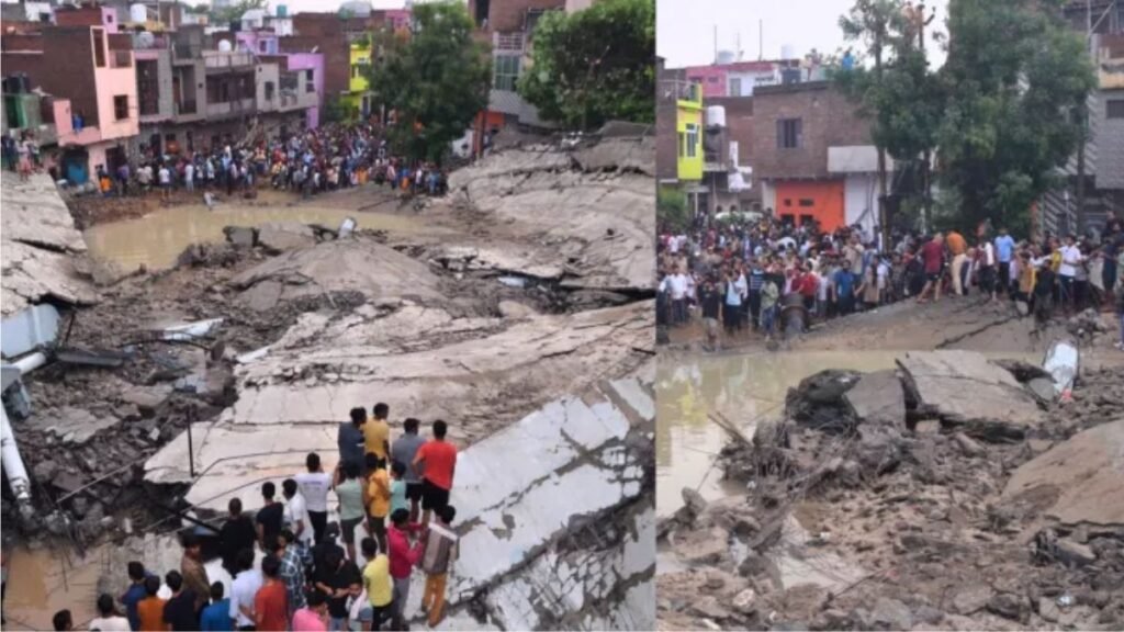 पानी की टंकी हादसा - सीसीटीवी फुटेज में कैद हुआ दर्दनाक मंजर, 2 की मौत, 10 घायल