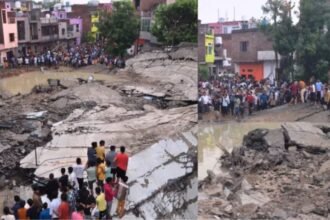 पानी की टंकी हादसा - सीसीटीवी फुटेज में कैद हुआ दर्दनाक मंजर, 2 की मौत, 10 घायल