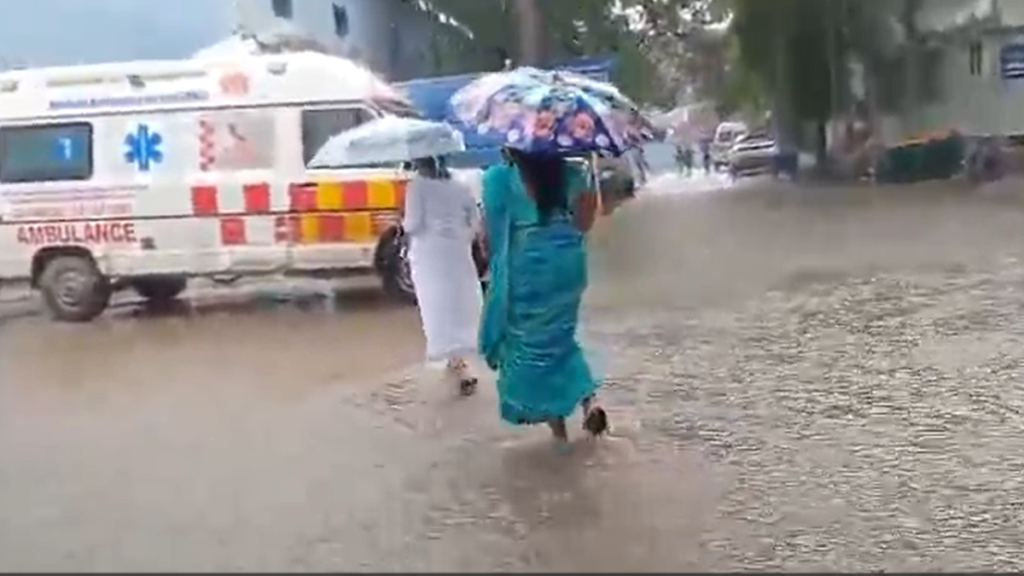 _सासाराम में मूसलाधार बारिश से