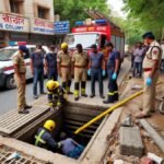 _Delhi की Defense कॉलोनी में नाले में गिरे 7 साल के बच्चे