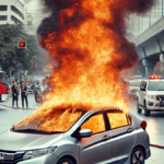 honda-city-cng-car-fire-ghanta-chowk-fire-department-response