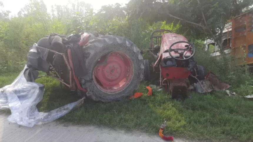 : bijnor-truck-collision-kawadiya-tractor-accident