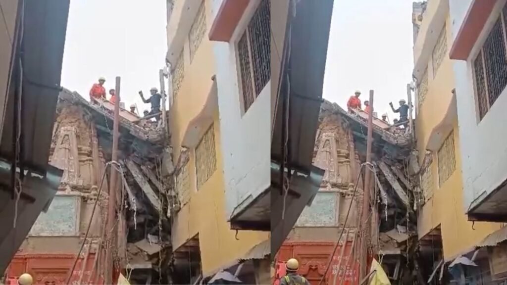 : varanasi-kashi-vishwanath-temple-house-collapse-rescue-operation