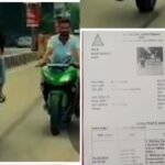 खतरनाक स्टंट… उससे भी खतरनाक चालान! वायरल वीडियो के बाद गाजियाबाद