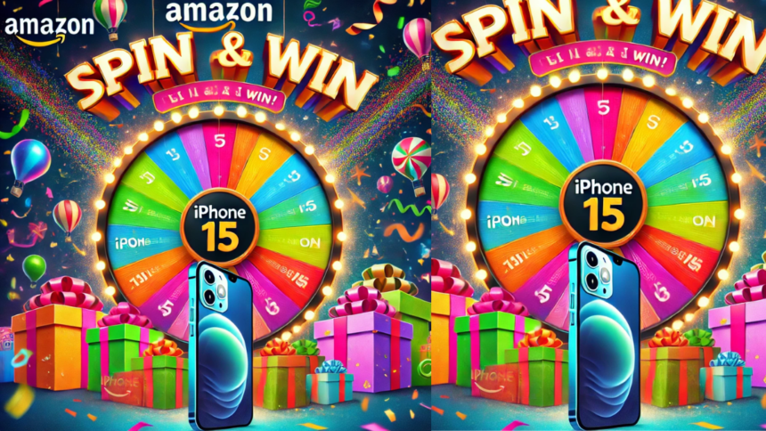 Amazon: iPhone 15 जीतने का सुनहरा मौका, स्पिन एंड विन गेम खेल कर जीते लाखो के गिफट