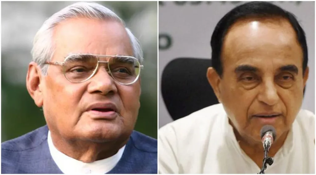 BJP Leader Subramanian Swamy makes explosive claims about former PM Atal Bihari Vajpayee personal life in podcast