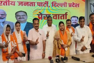 Delhi: आम आदमी पार्टी से इस्तीफा देकर भाजपा में शामिल हुईं सुगंधा।