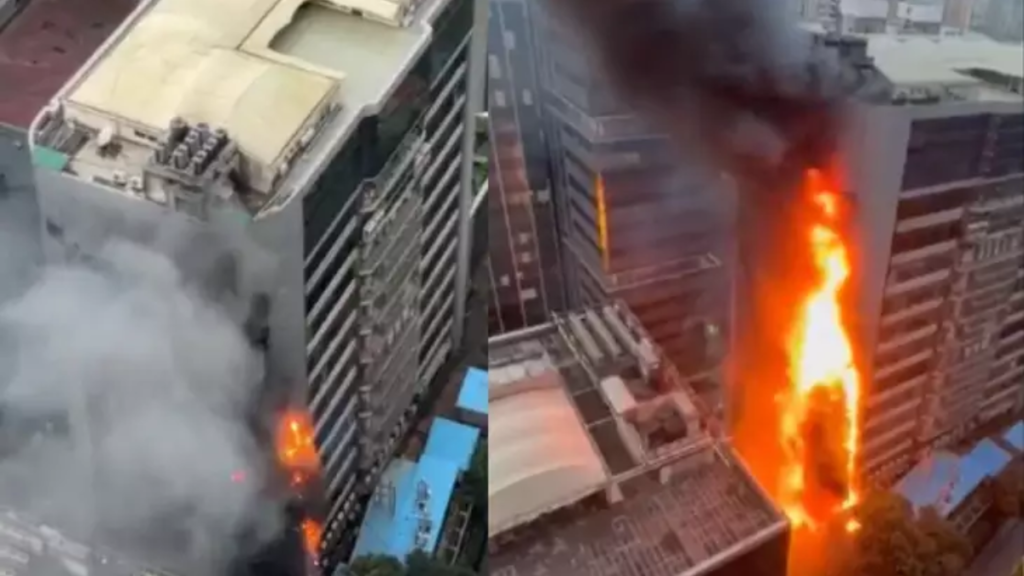 Mumbai के टाइम्स टॉवर में भीषण आग