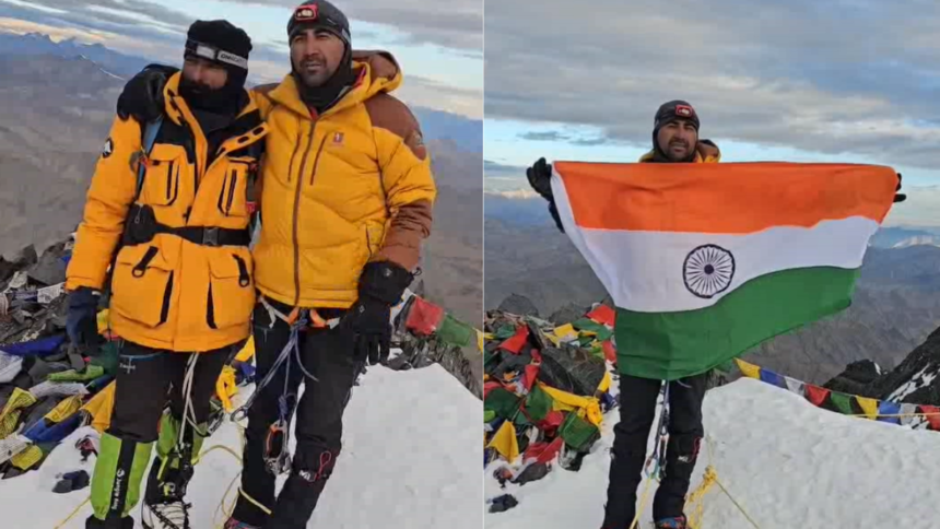 Rajasthan: डूंगरपुर से राकेश विश्नोई ने लद्दाख की मरखा घाटी की ऊंची चोटी पर तिरंगा फहराया