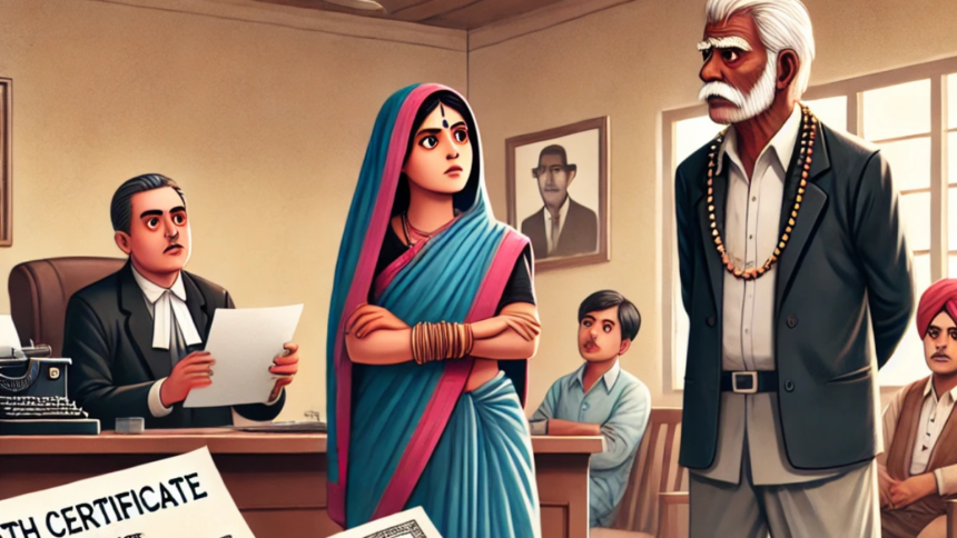 UP: बदायूं में महिला ने पति पर लगाया आरोप, फर्जी मृत्यु प्रमाण पत्र