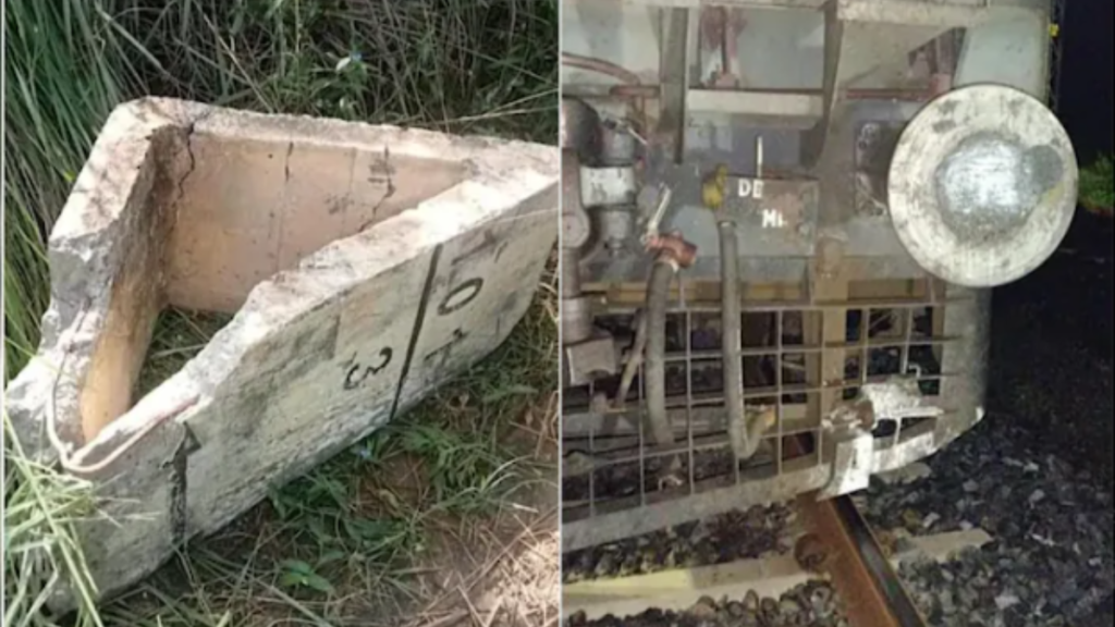 Rajasthan: अजमेर में रेलवे ट्रैक पर साजिश, मालगाड़ी के इंजन से टकराया भारी सीमेंट ब्लॉक