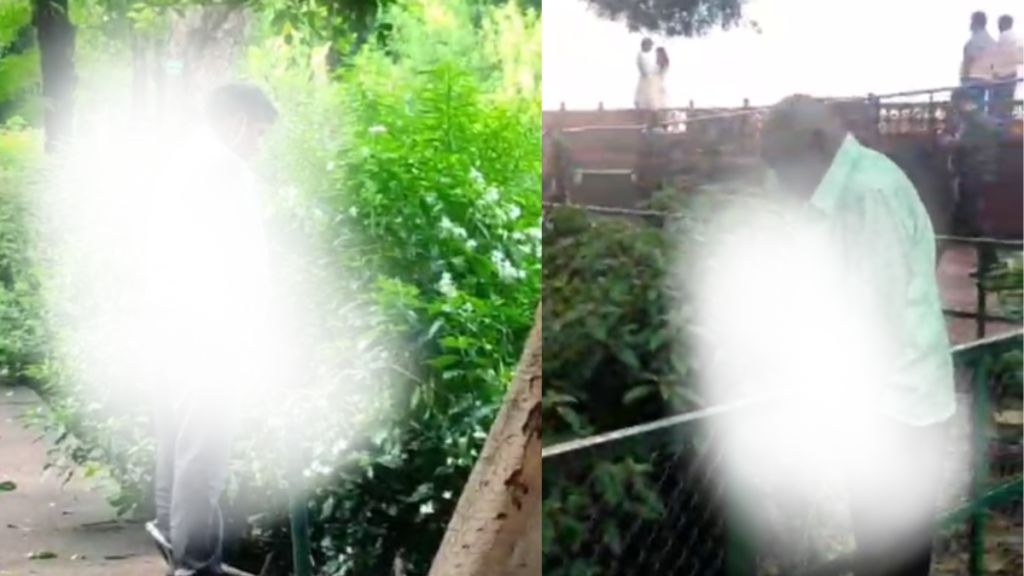 Agra: ताजमहल में खुले में दो व्यक्तियों द्वारा पेशाब करने का वीडियो हुआ वायरल, मच गया बवाल