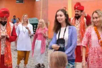 रूसी जोड़ी ने Haridwar में हिंदू रीति-रिवाज से की शादी, विवाह देखकर चौंक गए लोग