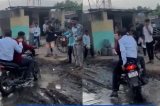 Maharashtra: मंत्री जी का सड़क नहीं, नाले से सफर! ग्रामीणों के सवालों पर नहीं दिया कोई जवाब