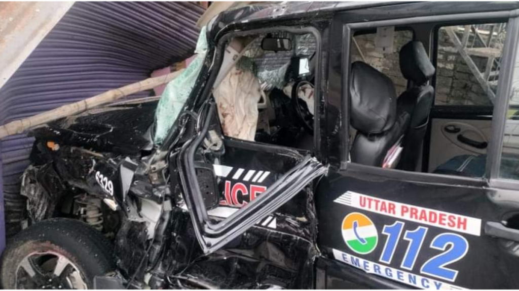 Mahoba: तेज रफ्तार वाहन ने पीआरवी पुलिस वाहन को मारी टक्कर, एक सिपाही की हुई मौत