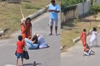 Noida: बीच सड़क पर पति ने पत्नी को बेरहमी से पीटा, वीडियो हुआ वायरल